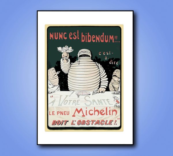 Affiche Michelin Nunc est bibendum - Vins Rouges Harmonieux pour Chaque Occasion