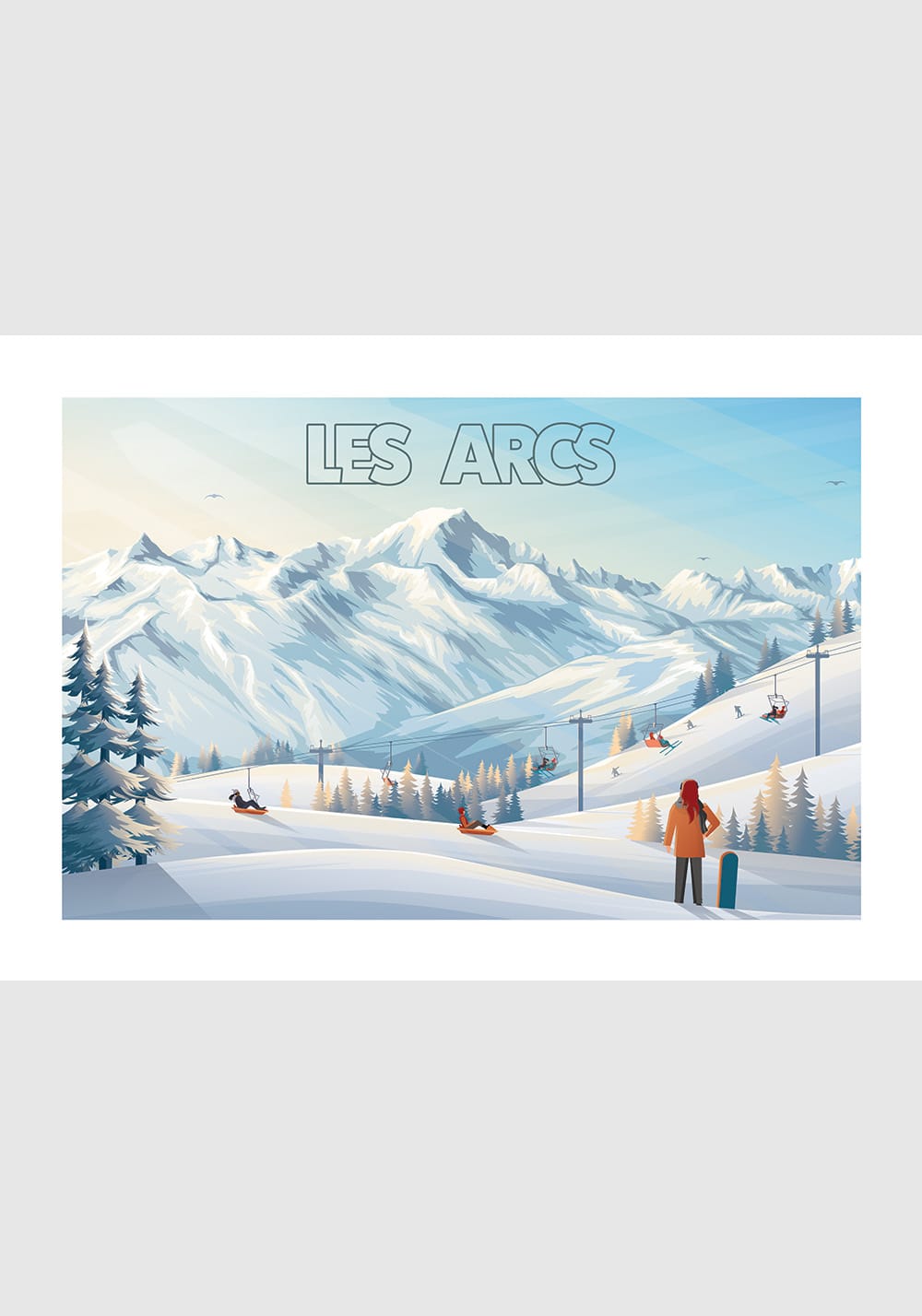 Affiche Les Arcs – Station de ski - Vins Rouges Harmonieux pour Chaque Occasion Affiche Les Arcs – Station de ski - Vins Rouges Harmonieux pour Chaque Occasion