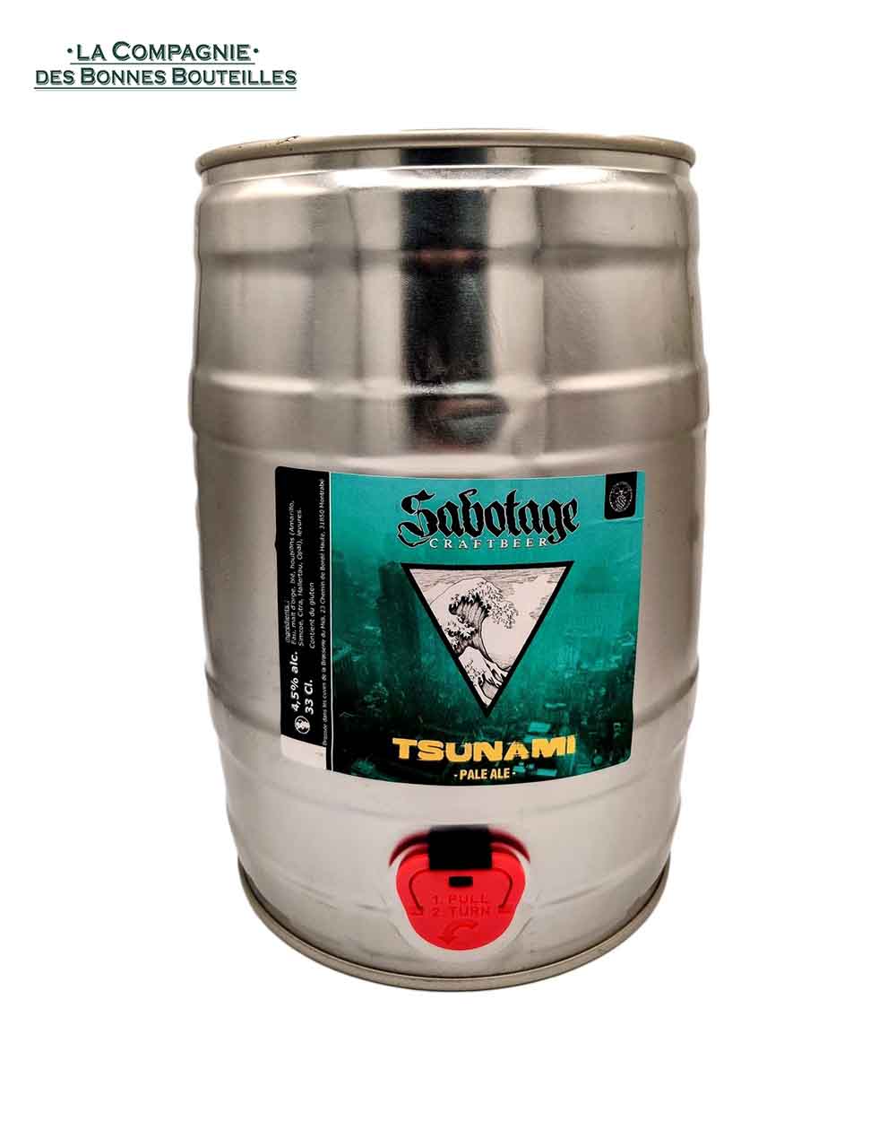 Bière Sabotage Tsunami Party Keg 5 L - Vins Rouges Harmonieux pour Chaque Occasion Bière Sabotage Tsunami Party Keg 5 L - Vins Rouges Harmonieux pour Chaque Occasion