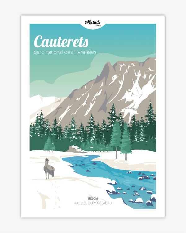 Carte postale Cauterets – Parc national des Pyrénées - Vins Rouges Harmonieux pour Chaque Occasion
