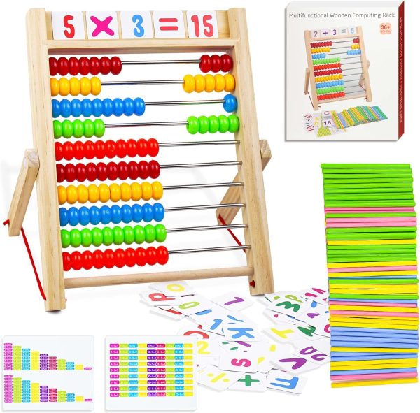 Boulier Montessori VingaHouse : jouet éducatif pour apprendre à compter dès 3 ans - Vins Rouges Harmonieux pour Chaque Occasion