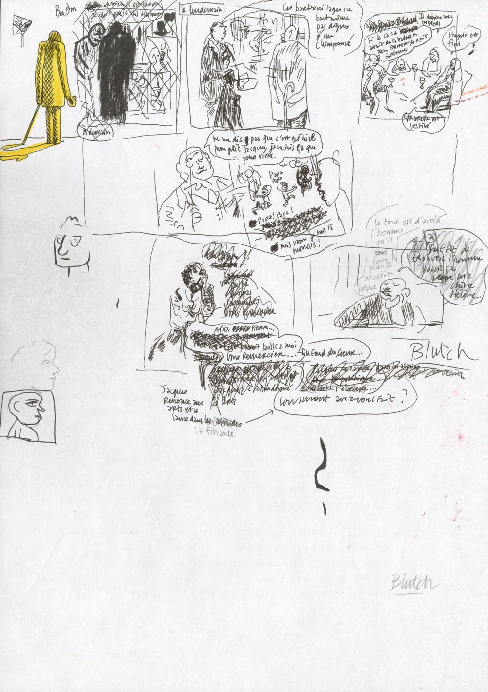 BLUTCH – Blotch – Croquis original de recherche – R68 - Vins Rouges Harmonieux pour Chaque Occasion BLUTCH – Blotch – Croquis original de recherche – R68 - Vins Rouges Harmonieux pour Chaque Occasion