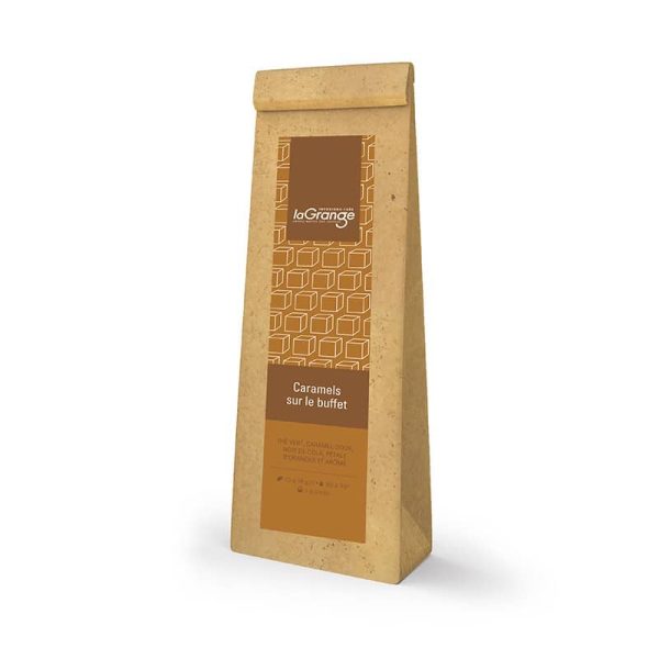 Caramel sur le buffet Thé vert caramel (vrac 100gr) - Vins Rouges Harmonieux pour Chaque Occasion