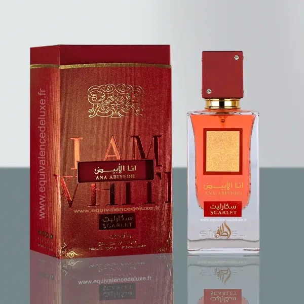 Ana Abiyedh Scarlet – Parfum floral fruité gourmand unisexe 100 ml - Vins Rouges Harmonieux pour Chaque Occasion