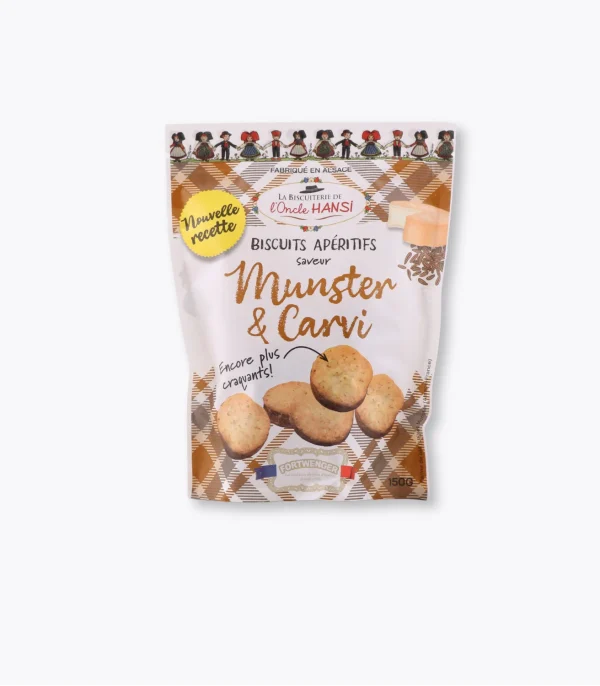 Biscuits apéro Munster/Carvi - Vins Rouges Harmonieux pour Chaque Occasion