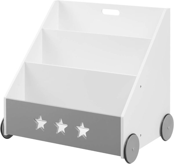 Bibliothèque Montessori WOLTU pour enfants avec roues silencieuses - Vins Rouges Harmonieux pour Chaque Occasion