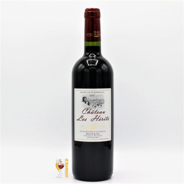 AOP BLAYE CÔTES DE BORDEAUX CHÂTEAU LES HÉRITS 75CL - Vins Rouges Harmonieux pour Chaque Occasion