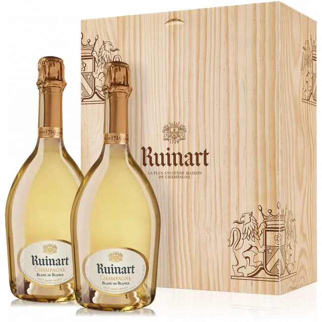 Caisse bois Ruinart Duo Blanc de Blancs - Vins Rouges Harmonieux pour Chaque Occasion Caisse bois Ruinart Duo Blanc de Blancs - Vins Rouges Harmonieux pour Chaque Occasion