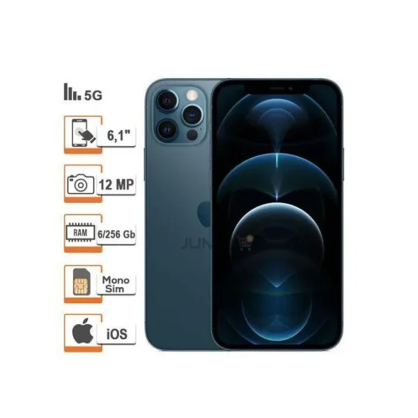 Apple IPhone 12 Pro (128 Go) – Bleu – 12 Mois De Garantie - Vins Rouges Harmonieux pour Chaque Occasion