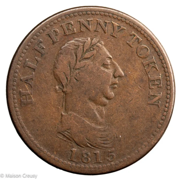 Canada Nouvelle Ecosse half penny token 1815 - Vins Rouges Harmonieux pour Chaque Occasion
