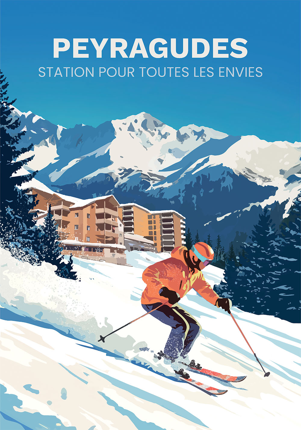 Affiche Peyragudes – Poster Station de Ski - Vins Rouges Harmonieux pour Chaque Occasion Affiche Peyragudes – Poster Station de Ski - Vins Rouges Harmonieux pour Chaque Occasion