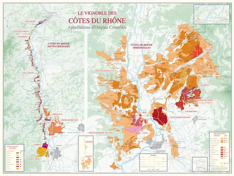 Carte des vins du Rhône 88×66 - Vins Rouges Harmonieux pour Chaque Occasion Carte des vins du Rhône 88×66 - Vins Rouges Harmonieux pour Chaque Occasion