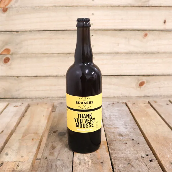 Bière blonde « Thank You Very Mousse » / 75cl - Vins Rouges Harmonieux pour Chaque Occasion Bière blonde « Thank You Very Mousse » / 75cl - Vins Rouges Harmonieux pour Chaque Occasion