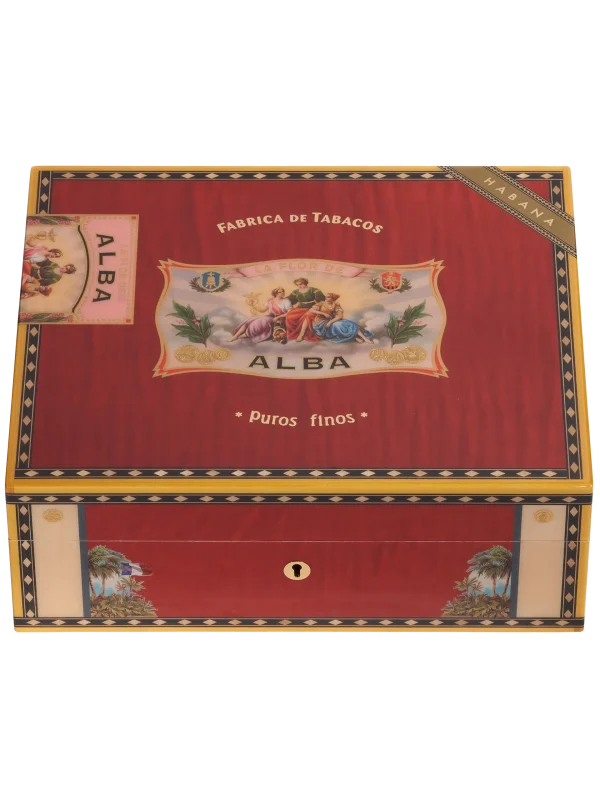 Cave à Cigares Elie Bleu Flor de Alba Rouge 75 cigares - Vins Rouges Harmonieux pour Chaque Occasion