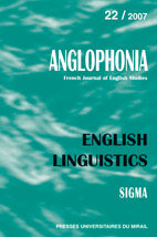 Anglophonia Sigma n° 22 – English linguistics - Vins Rouges Harmonieux pour Chaque Occasion Anglophonia Sigma n° 22 – English linguistics - Vins Rouges Harmonieux pour Chaque Occasion