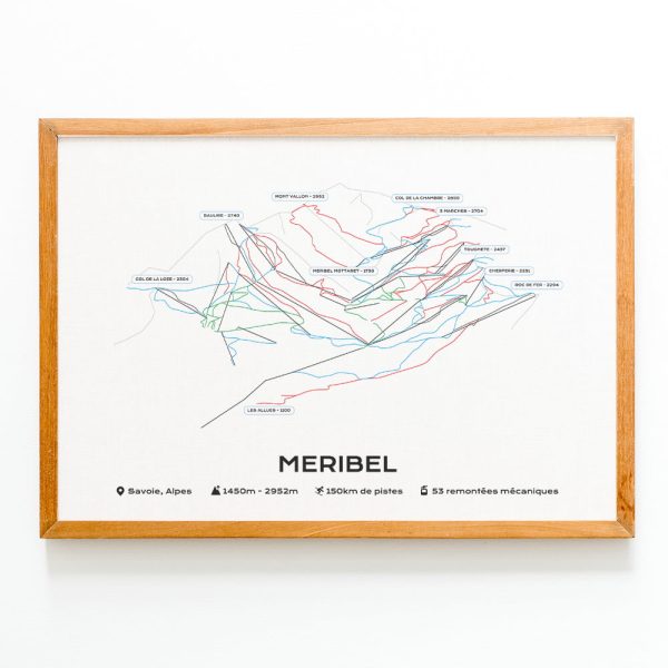 Affiche Station de Méribel - Vins Rouges Harmonieux pour Chaque Occasion