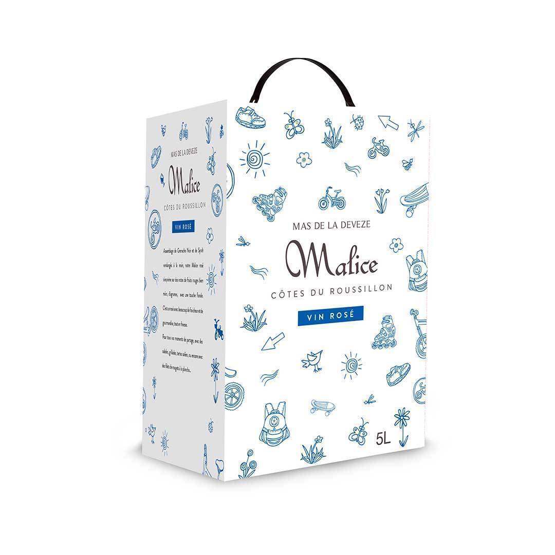 BAG IN BOX 5L MALICE ROSÉ 2022 - Vins Rouges Harmonieux pour Chaque Occasion BAG IN BOX 5L MALICE ROSÉ 2022 - Vins Rouges Harmonieux pour Chaque Occasion