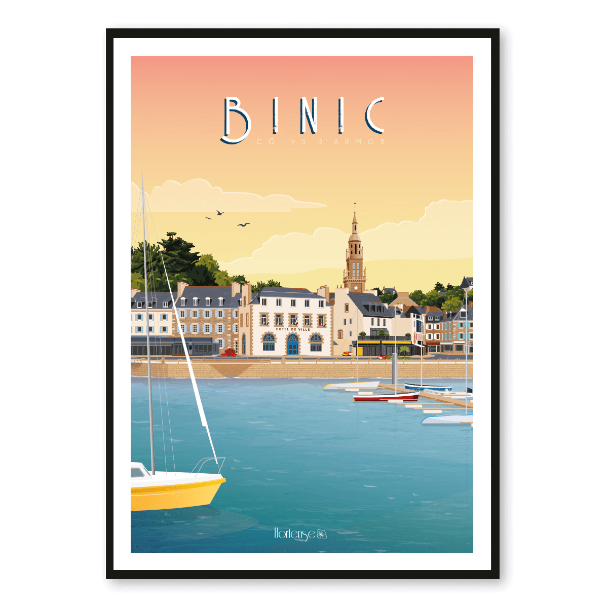 Affiche Binic – Côtes d’Armor - Vins Rouges Harmonieux pour Chaque Occasion Affiche Binic – Côtes d’Armor - Vins Rouges Harmonieux pour Chaque Occasion