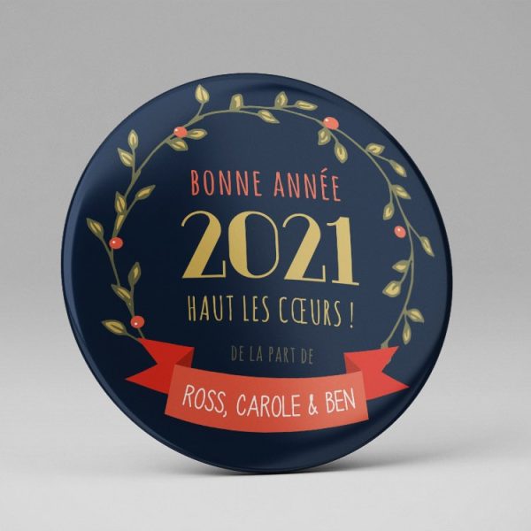Aimant voeux original | Prénoms personnalisés - Vins Rouges Harmonieux pour Chaque Occasion
