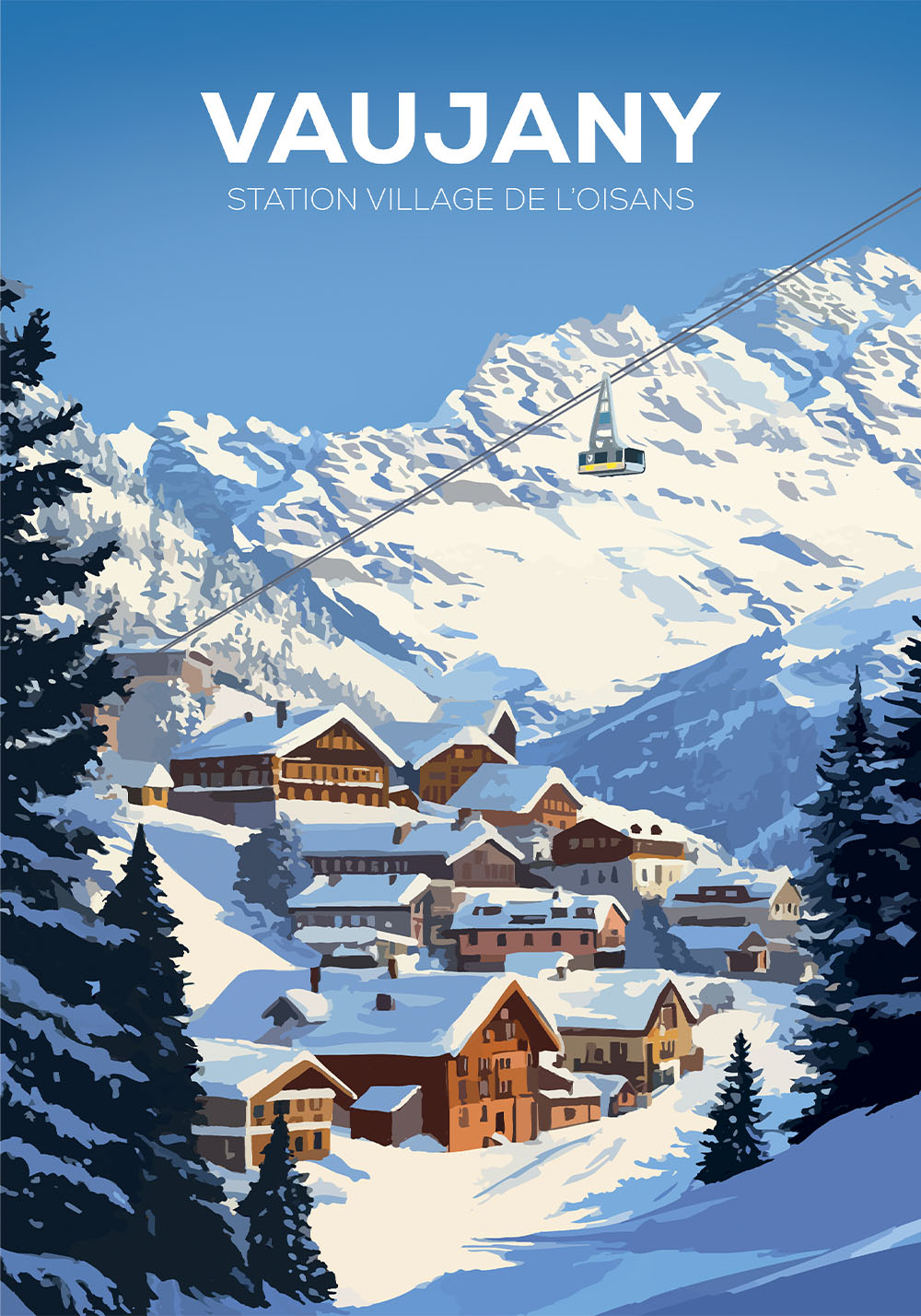 Affiche Vaujany – Poster Station de Ski - Vins Rouges Harmonieux pour Chaque Occasion Affiche Vaujany – Poster Station de Ski - Vins Rouges Harmonieux pour Chaque Occasion
