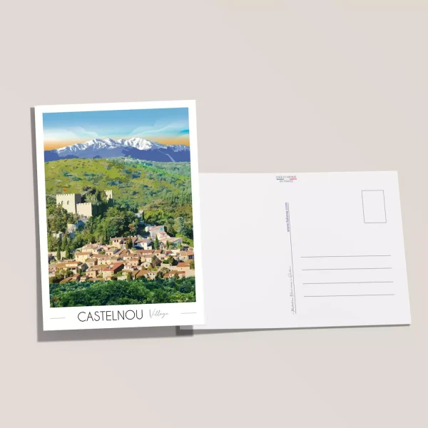 Carte postale Castelnou - Vins Rouges Harmonieux pour Chaque Occasion