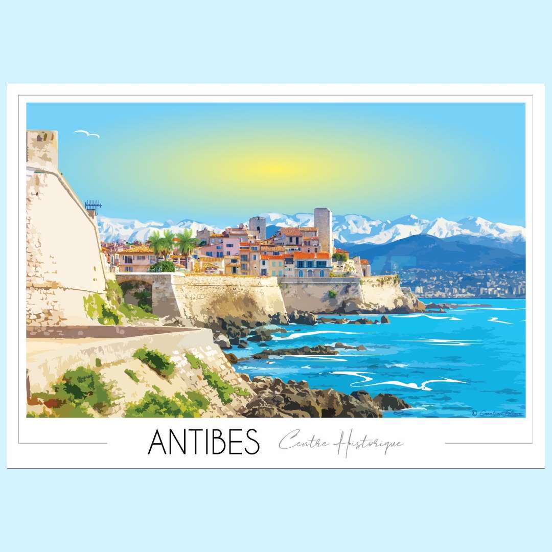Affiche Antibes Juan les Pins - Vins Rouges Harmonieux pour Chaque Occasion Affiche Antibes Juan les Pins - Vins Rouges Harmonieux pour Chaque Occasion