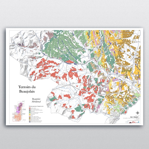 Carte des sols « Beaujolais Méridional » - Vins Rouges Harmonieux pour Chaque Occasion Carte des sols « Beaujolais Méridional » - Vins Rouges Harmonieux pour Chaque Occasion
