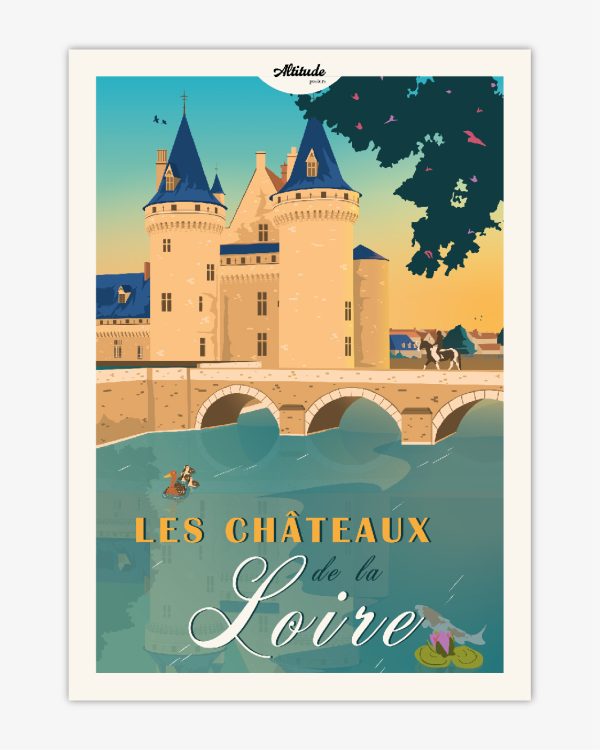 Carte postale Les Châteaux de la Loire - Vins Rouges Harmonieux pour Chaque Occasion