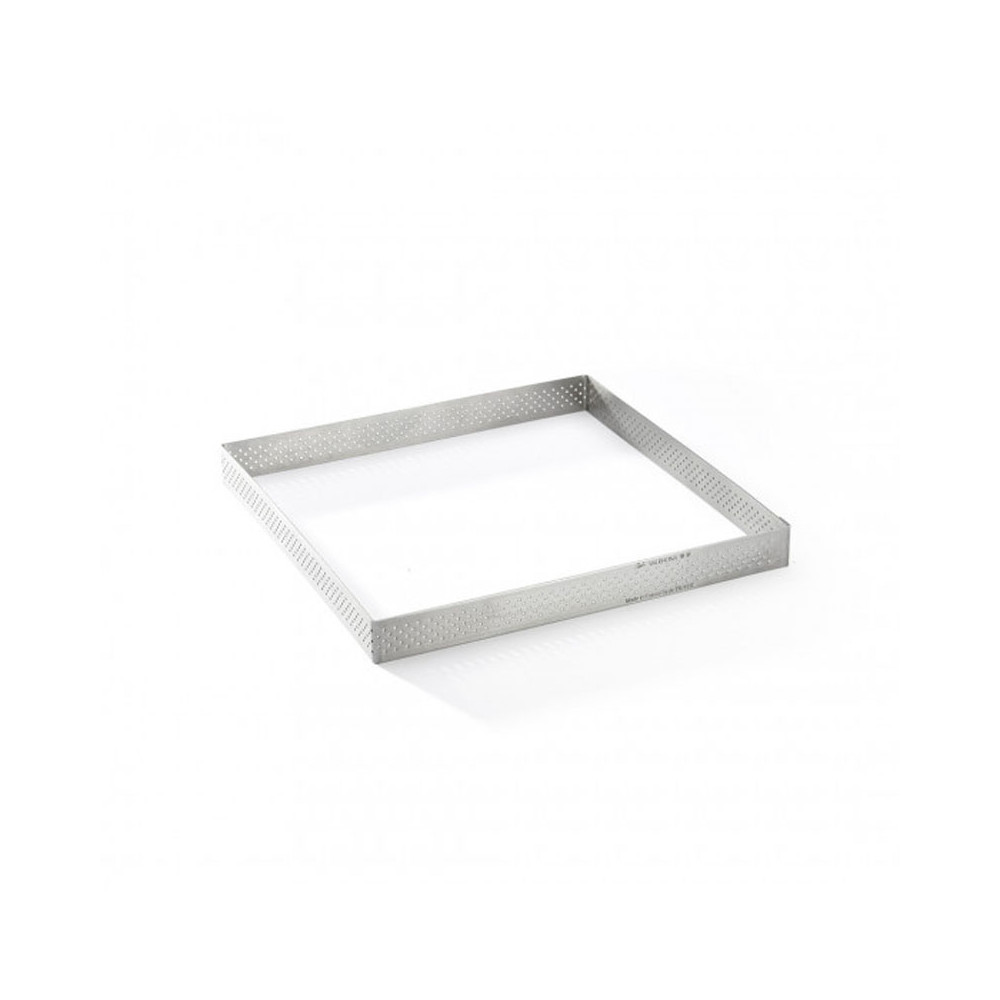 Cercle à tarte carré DE BUYER Valrhona en inox perforé – 2 tailles - Vins Rouges Harmonieux pour Chaque Occasion Cercle à tarte carré DE BUYER Valrhona en inox perforé – 2 tailles - Vins Rouges Harmonieux pour Chaque Occasion