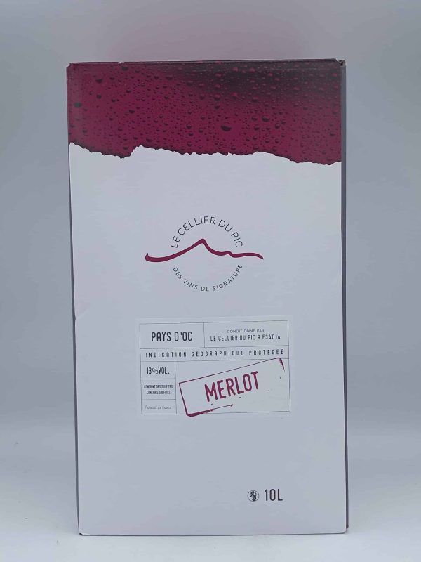 CELLIER DU PIC MERLOT 10L - Vins Rouges Harmonieux pour Chaque Occasion