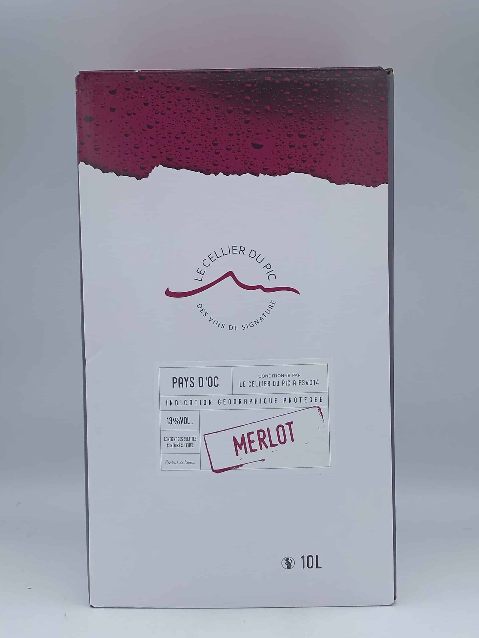 CELLIER DU PIC MERLOT 10L - Vins Rouges Harmonieux pour Chaque Occasion CELLIER DU PIC MERLOT 10L - Vins Rouges Harmonieux pour Chaque Occasion