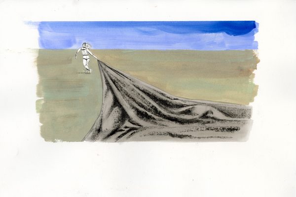 CATHERINE MEURISSE – Le passage – Dessin original 6 - Vins Rouges Harmonieux pour Chaque Occasion