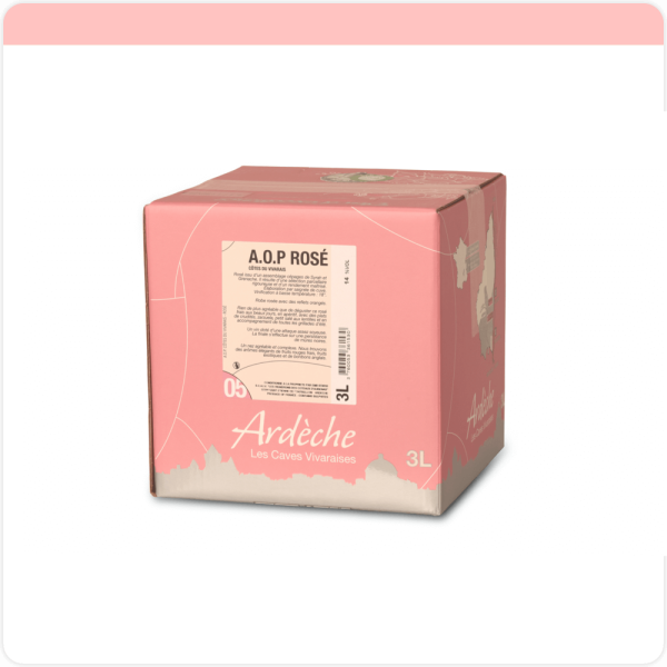 Bib AOP Côtes du Vivarais rosé 3L - Vins Rouges Harmonieux pour Chaque Occasion