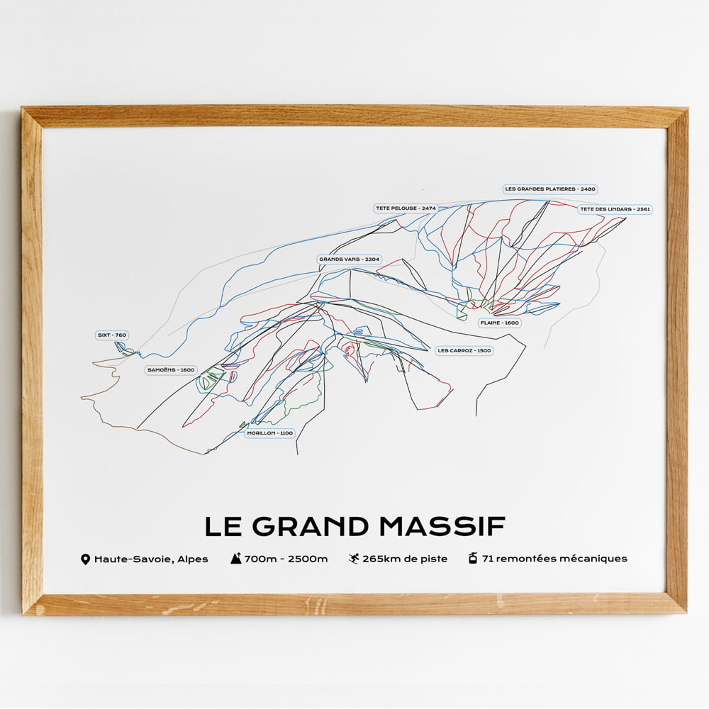 Affiche Station Le Grand Massif - Vins Rouges Harmonieux pour Chaque Occasion Affiche Station Le Grand Massif - Vins Rouges Harmonieux pour Chaque Occasion
