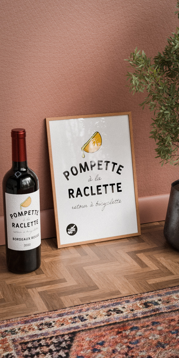 Affiche drôle raclette – Pompette à la Raclette | Idée cadeau originale - Vins Rouges Harmonieux pour Chaque Occasion