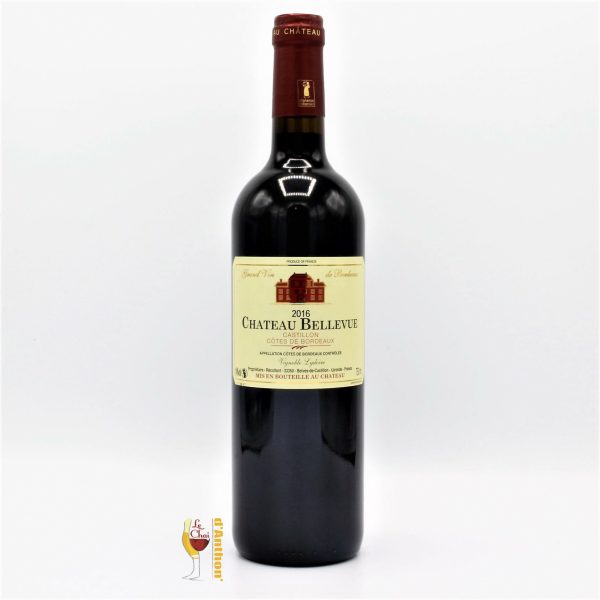 AOP CASTILLON CÔTES DE BORDEAUX “TRADITION” CHÂTEAU BELLEVUE 75CL - Vins Rouges Harmonieux pour Chaque Occasion