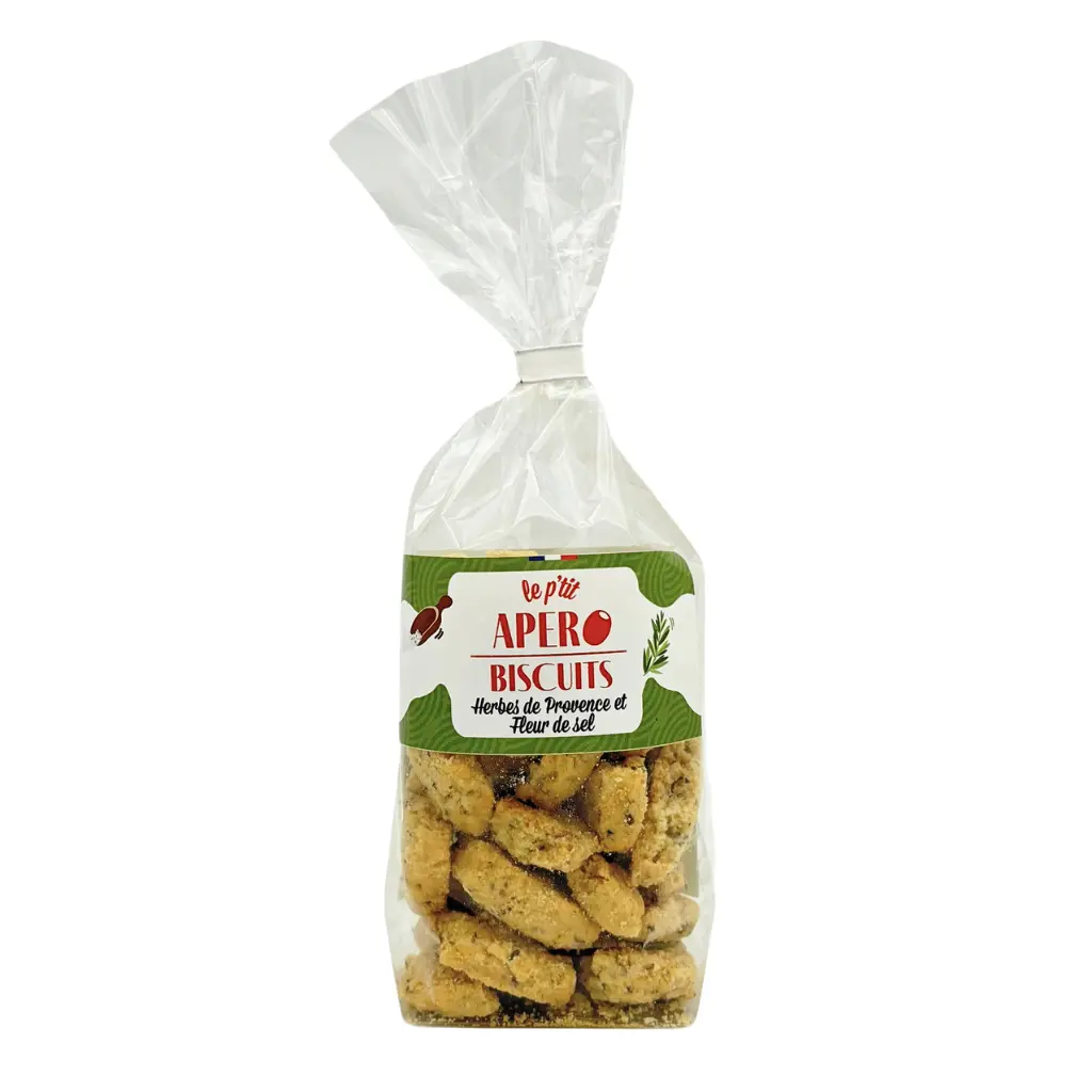 Biscuits à la fleur de sel et herbes de Provence 100g - Vins Rouges Harmonieux pour Chaque Occasion Biscuits à la fleur de sel et herbes de Provence 100g - Vins Rouges Harmonieux pour Chaque Occasion