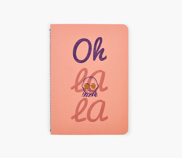 Carnet de notes cousu – Oh La La (Corail) - Vins Rouges Harmonieux pour Chaque Occasion Carnet de notes cousu – Oh La La (Corail) - Vins Rouges Harmonieux pour Chaque Occasion