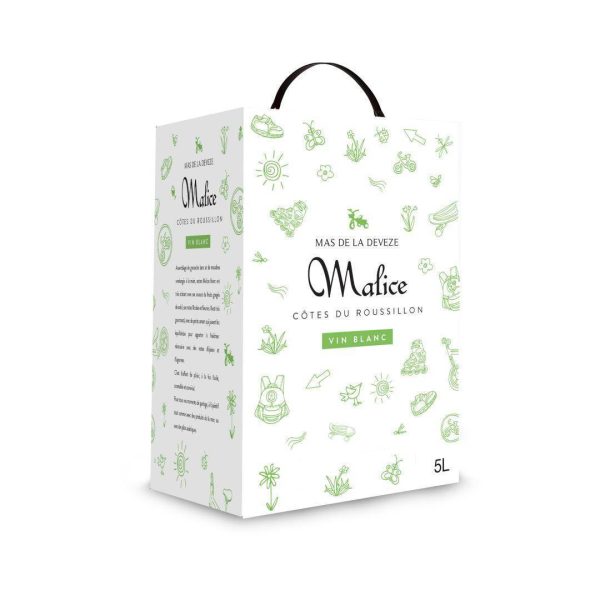 BAG IN BOX 5L MALICE BLANC 2022 - Vins Rouges Harmonieux pour Chaque Occasion