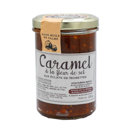 Caramel Noisettes fleur de sel 220g - Vins Rouges Harmonieux pour Chaque Occasion Caramel Noisettes fleur de sel 220g - Vins Rouges Harmonieux pour Chaque Occasion