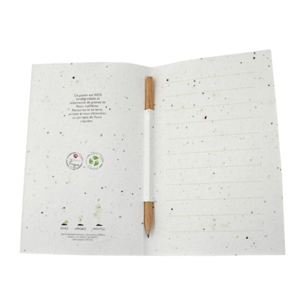 Carte de voeux à planter avec crayon de bois - Vins Rouges Harmonieux pour Chaque Occasion