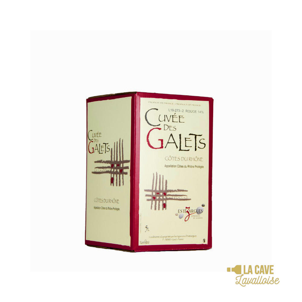 BIB Cuvée des Galets Rouge 5L - Vins Rouges Harmonieux pour Chaque Occasion BIB Cuvée des Galets Rouge 5L - Vins Rouges Harmonieux pour Chaque Occasion