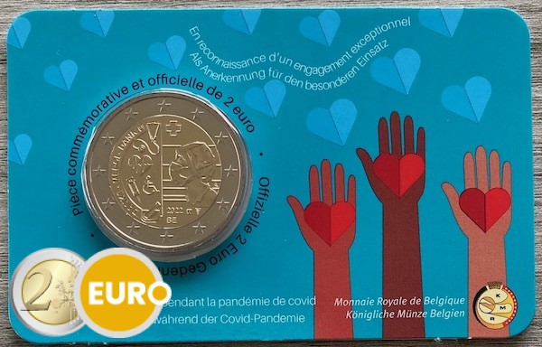 2 Euro Belgien 2022 – Gesundheitswesen Stgl. Coincard FR - Vins Rouges Harmonieux pour Chaque Occasion