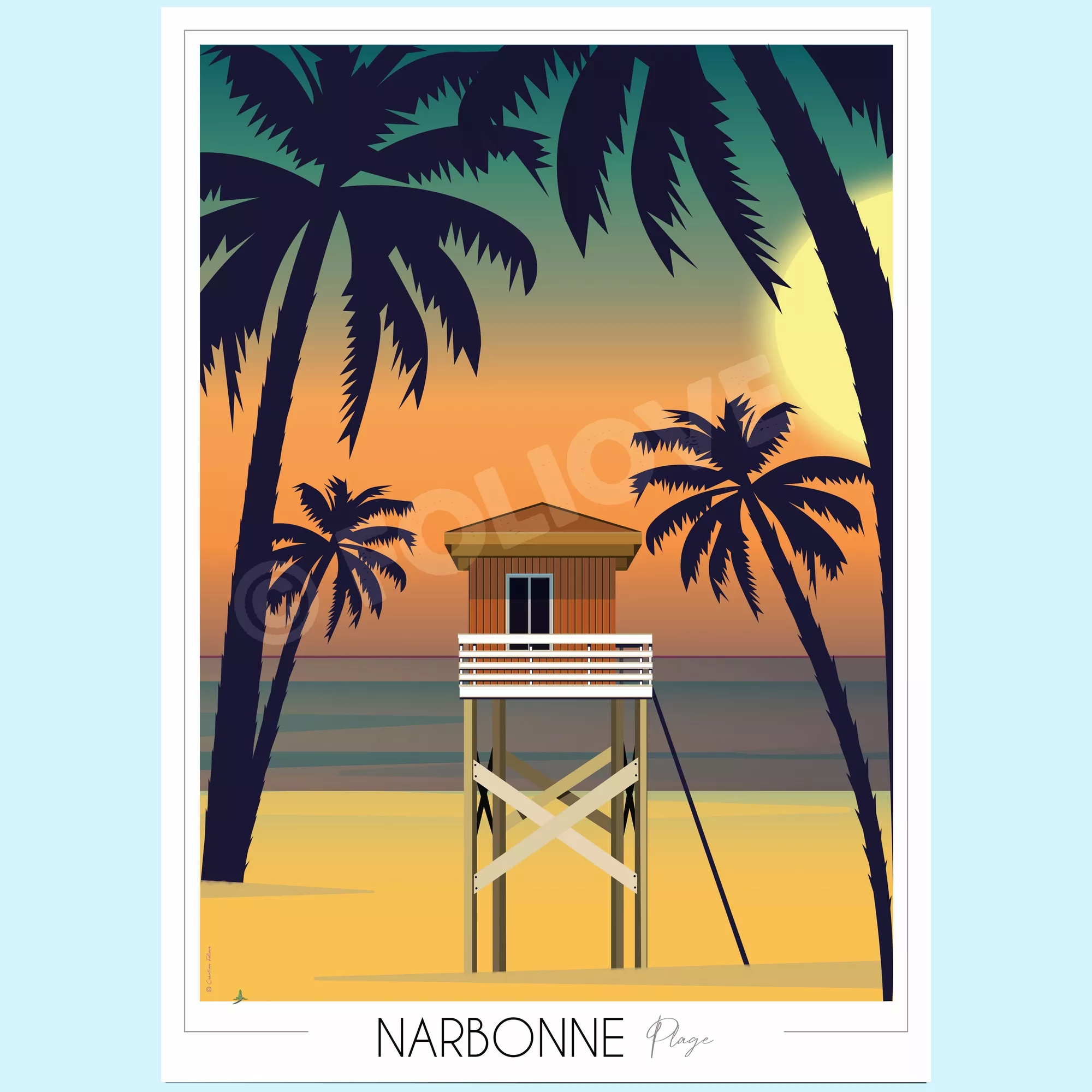 Affiche Narbonne Plage - Vins Rouges Harmonieux pour Chaque Occasion Affiche Narbonne Plage - Vins Rouges Harmonieux pour Chaque Occasion
