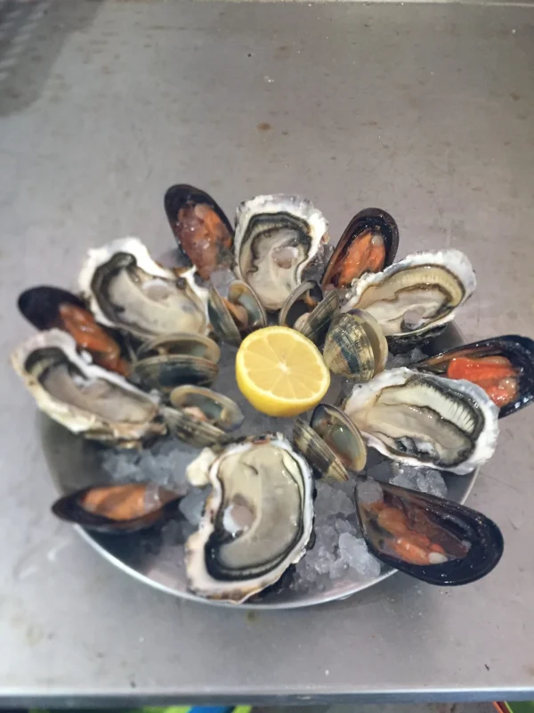 Assiette de l’étang: 6 Huîtres Moyennes, 6 Moules, 6 Palourdes - Vins Rouges Harmonieux pour Chaque Occasion