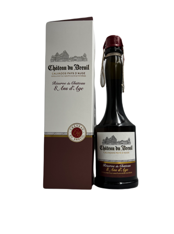 Calvados Du Pays D&rsquo;Auge Reserve du Chateau 8 Ans 40% – Chateau de Breuil - Vins Rouges Harmonieux pour Chaque Occasion