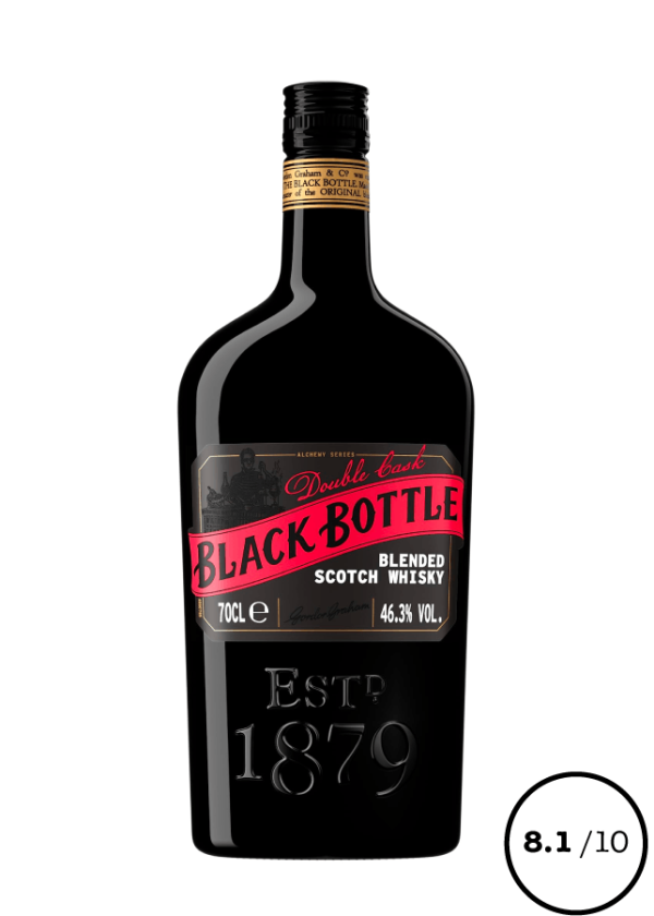 BLACK BOTTLE Double Cask Édition Limitée - Vins Rouges Harmonieux pour Chaque Occasion