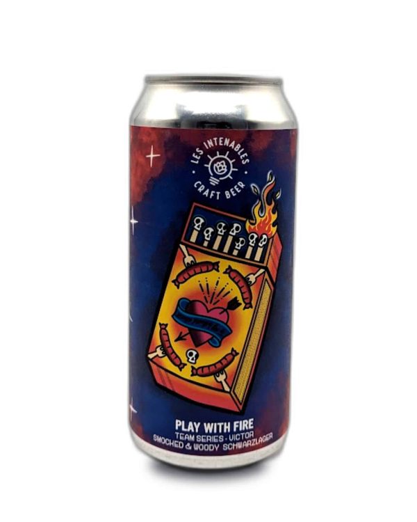 Bière Les Intenables - Play With Fire - Smoked and Woody Schwarzlag - 44cl - CAN - Vins Rouges Harmonieux pour Chaque Occasion