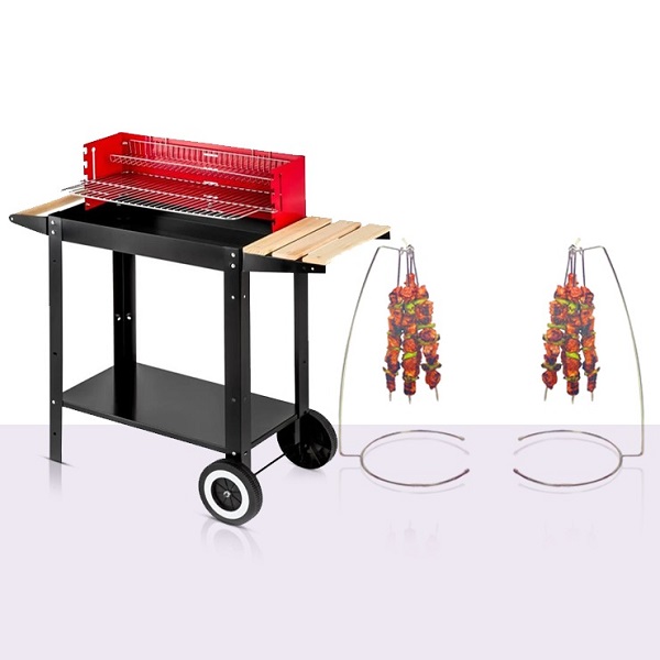 Barbecue à Charbon Wagon + Présentoir A Brochettes - Vins Rouges Harmonieux pour Chaque Occasion Barbecue à Charbon Wagon + Présentoir A Brochettes - Vins Rouges Harmonieux pour Chaque Occasion