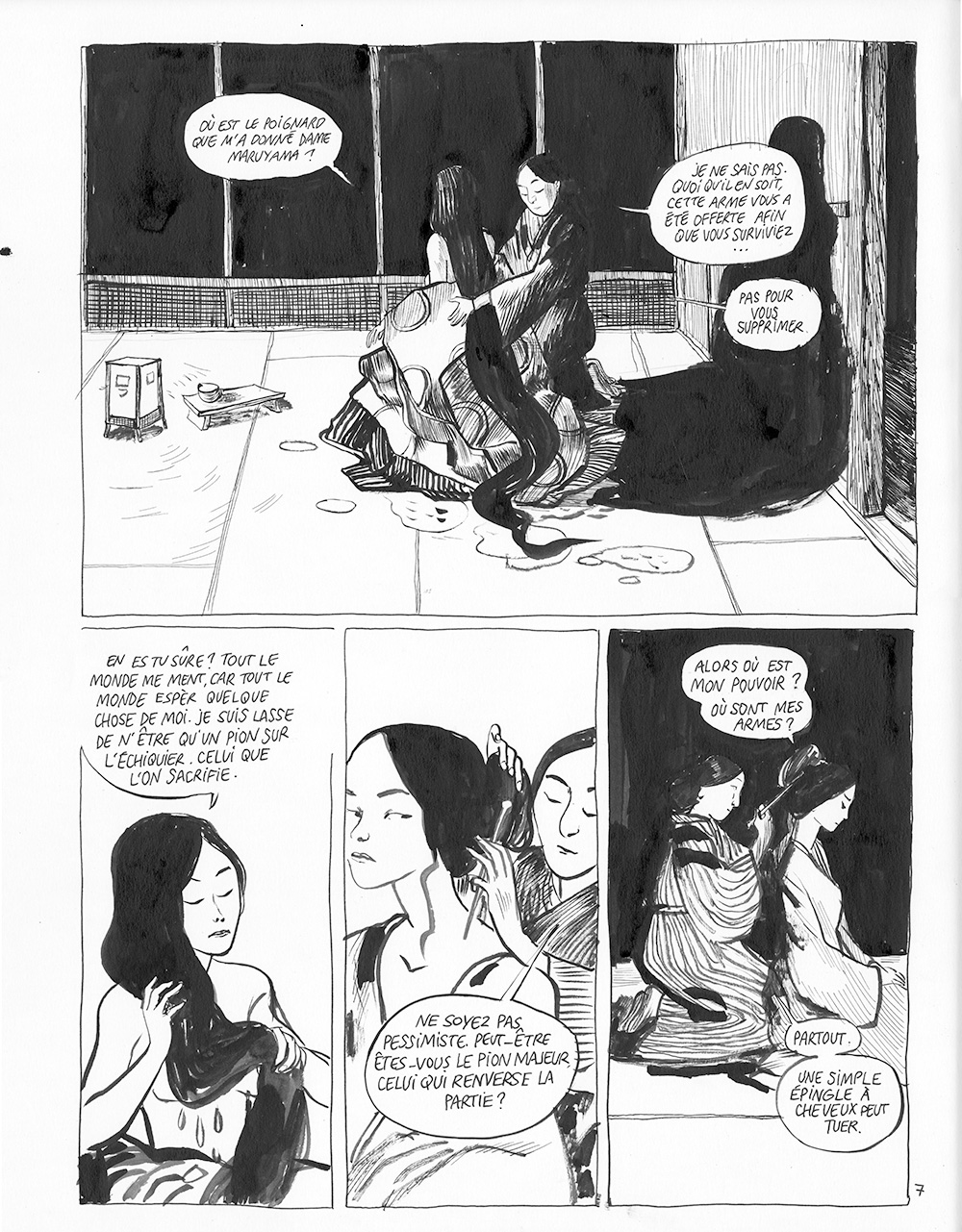 BENJAMIN BACHELIER – Le clan des Otori – planche originale 7, tome 3 - Vins Rouges Harmonieux pour Chaque Occasion BENJAMIN BACHELIER – Le clan des Otori – planche originale 7, tome 3 - Vins Rouges Harmonieux pour Chaque Occasion